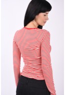 Bluza Dama Only Onlmaja Cloud Dancer /High Risk Red